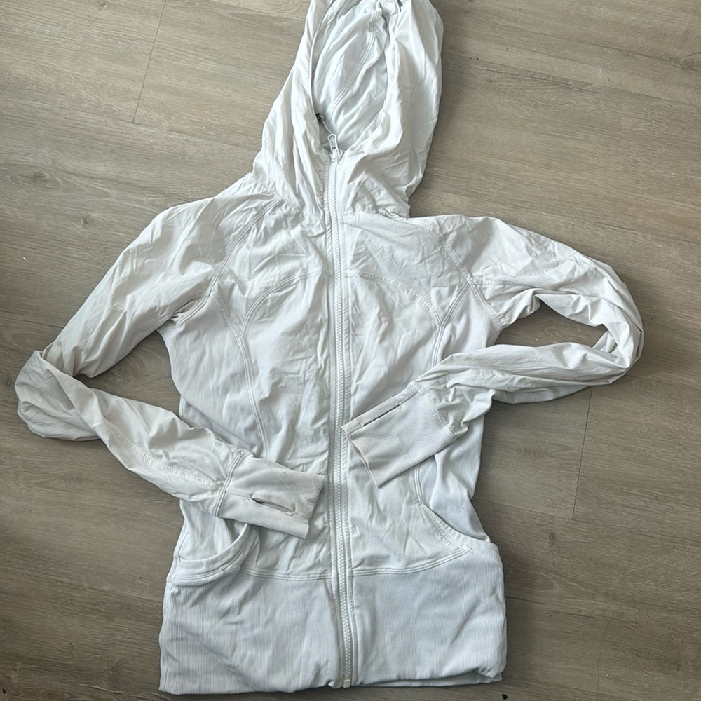 Lululemon white reversible zip up jacket